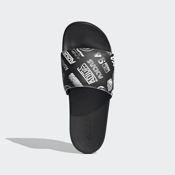 NWT adidas Unisex Adilette Comfort Slide Sandal – Core Black/White, Size 11 main image 4